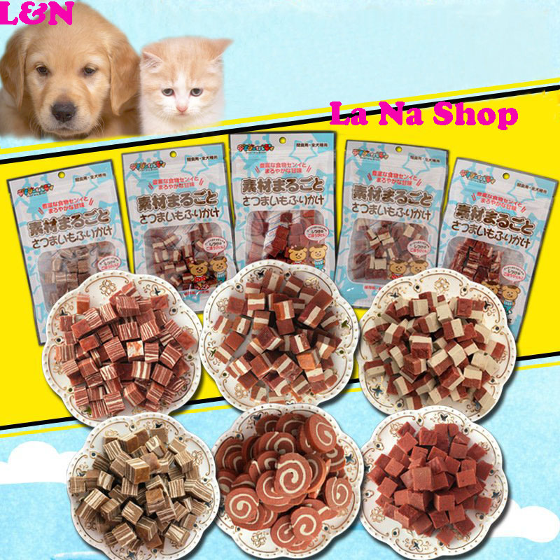 Thức ăn cho chó ăn vặt thưởng,huấn luyện chó mèo, dạng viên, giàu dưỡng chất loại 100g