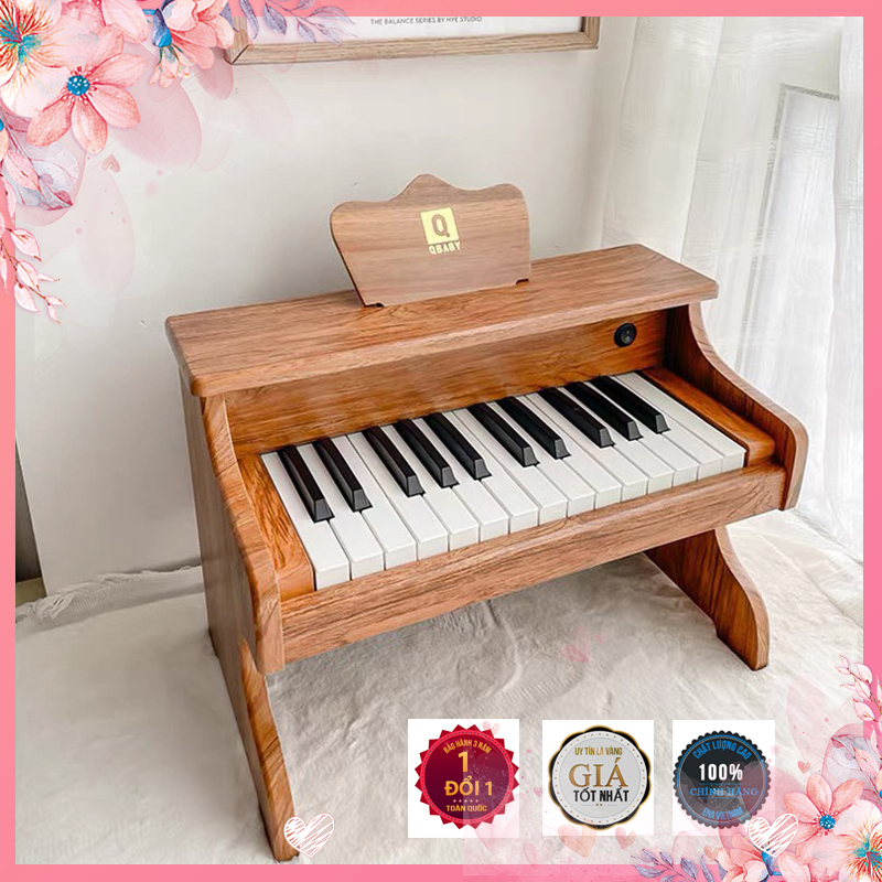 Đàn piano 25 phím cho bé tự học tại nhà,đàn piano dành cho người mới học có tặng kèm pin, đàn piano ngồi bệt