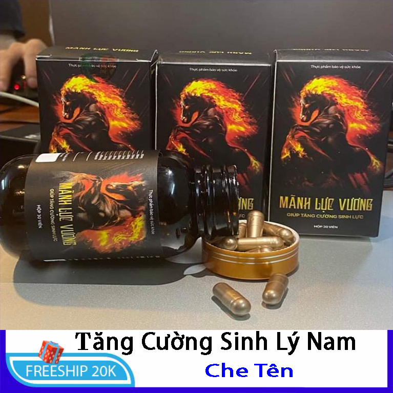 Mãnh Lực Vương - Giúp bổ thận tráng dương tăng cường sinh lực- hộp 30 viên nang cứng