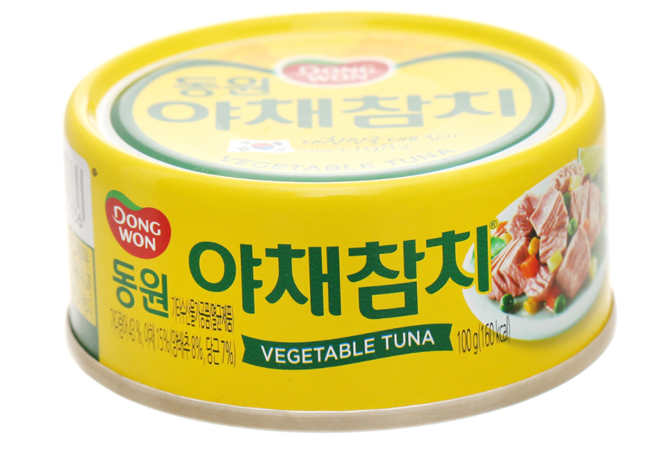 Cá ngừ trắng trộn rau củ dongwon hàn quốc 100g