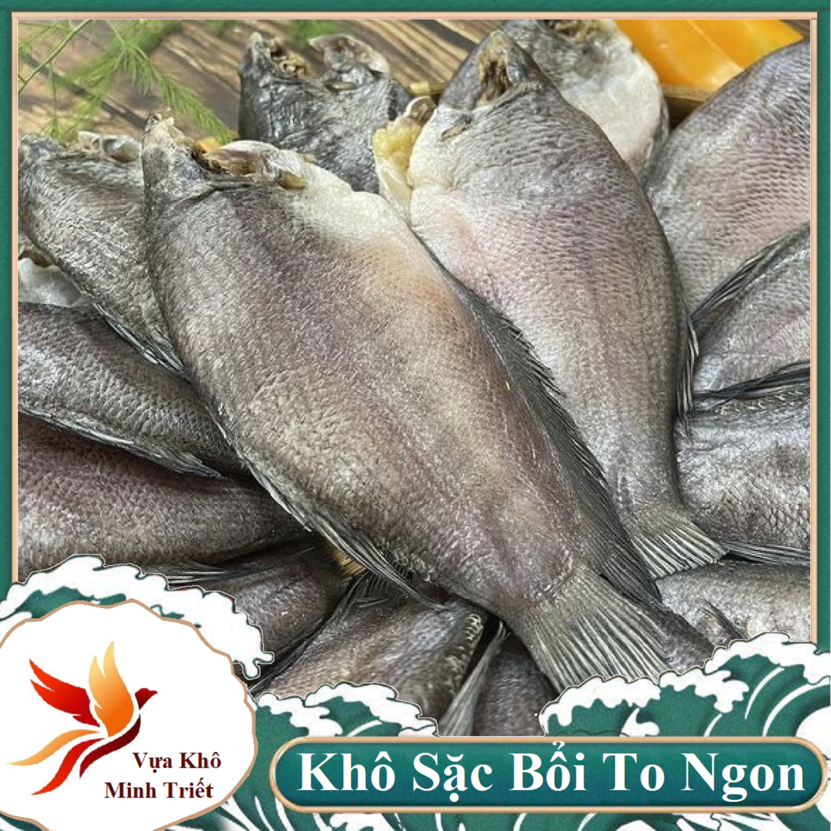 túi 500gr ( loại  5  CON/ 500gr ) KHÔ CÁ SẠC-Khô cá sặc rằn -SẶC BỔI CON SIÊU TO - 3 NẮNG-Vựa Khô Minh Triết
