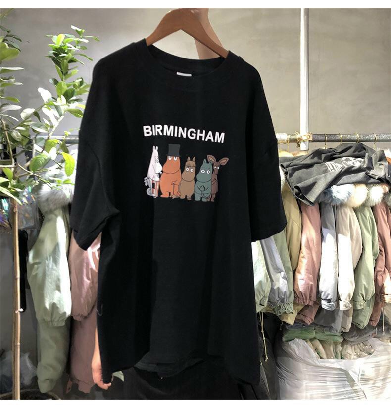 Áo thun form rộng tay lỡ BIRMINGHAM chất vải dày mịn in hình siêu đẹp