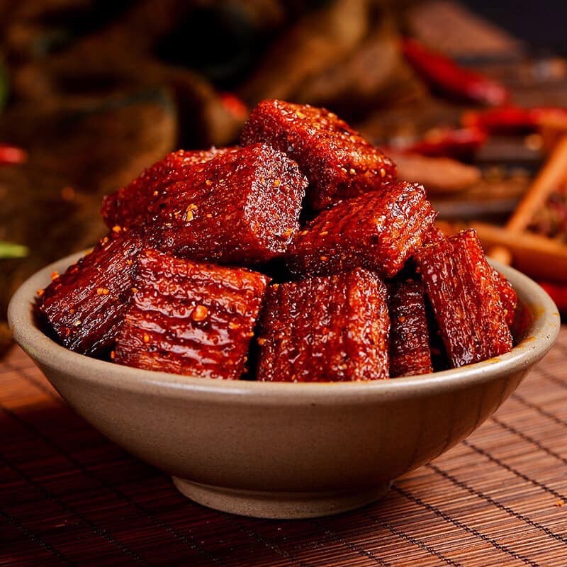 (HÀNG SẴN) Thịt hổ cay 1 bịch 258g / 38 gói nhỏ