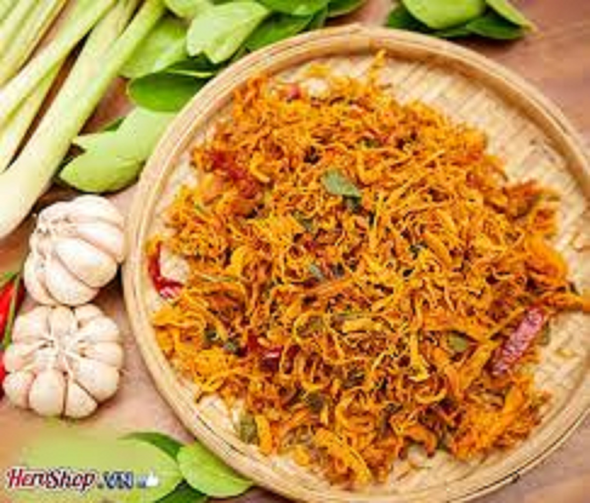 500g khô gà lá chanh - nguyên hủ