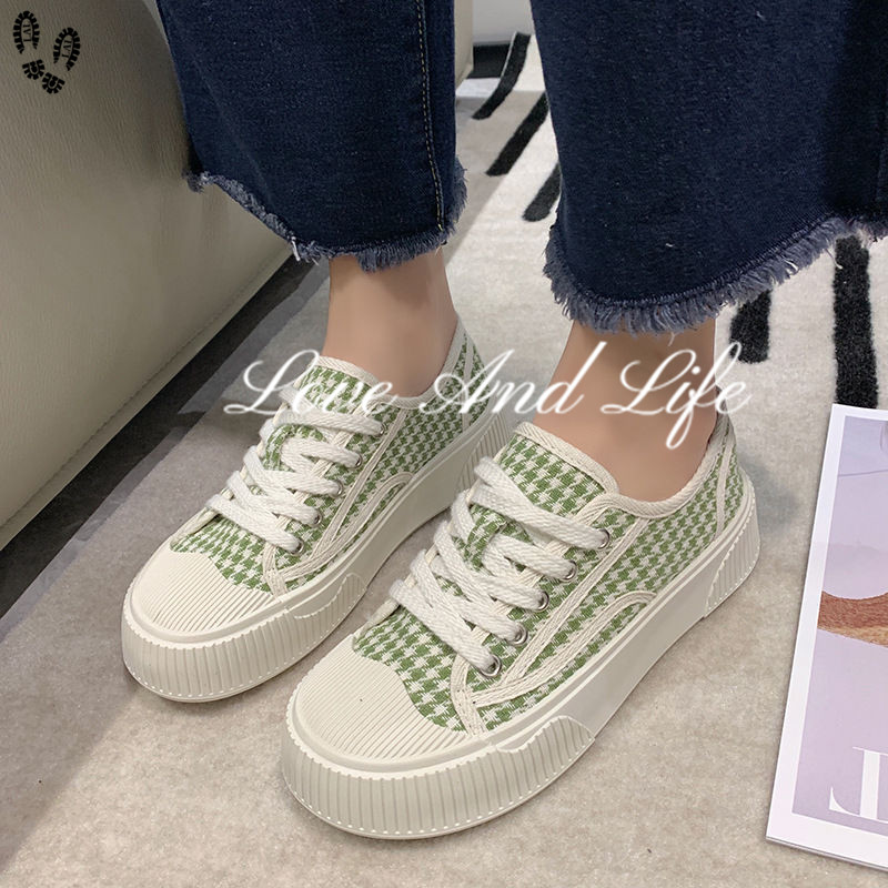 LAL Biscuit Espadrille Lady 2023 new thick soled board soft soled small white shoes Insta-style