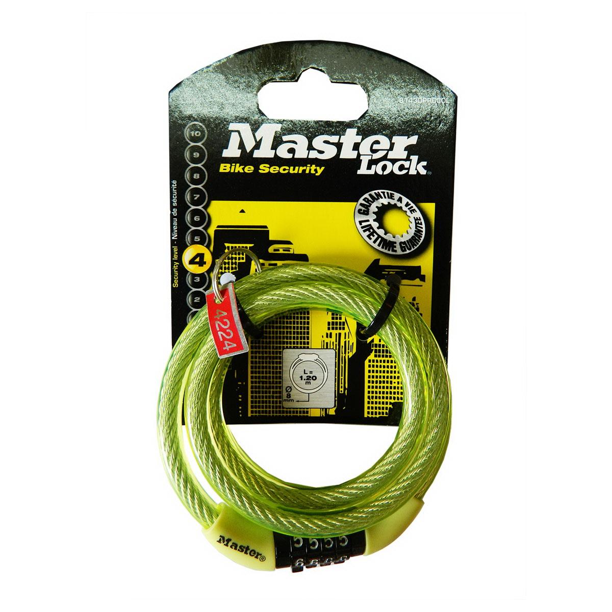 Khóa số dây cáp master lock 8143 eurdpro màu đen - luto shop