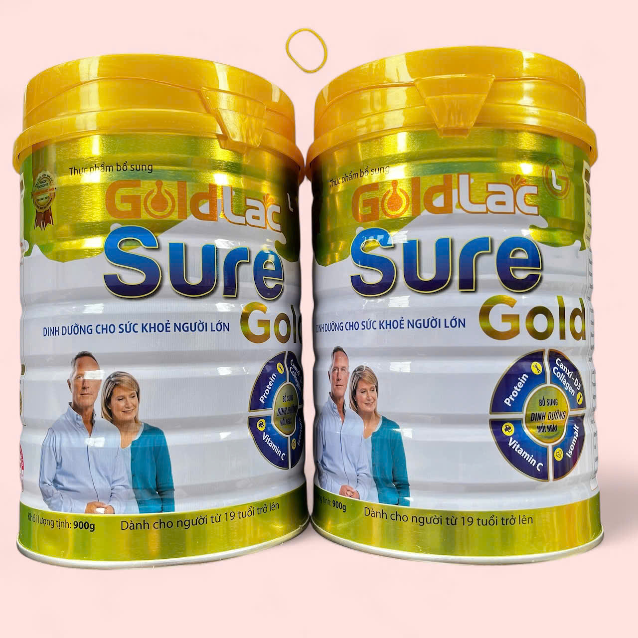 COMBO 2 LON Sữa Goldlac Sure Gold dinh dưỡng đặc giúp phục hồi sức khỏe cho người già yếu ăn uống kém tiểu đường ngừa loãng xương