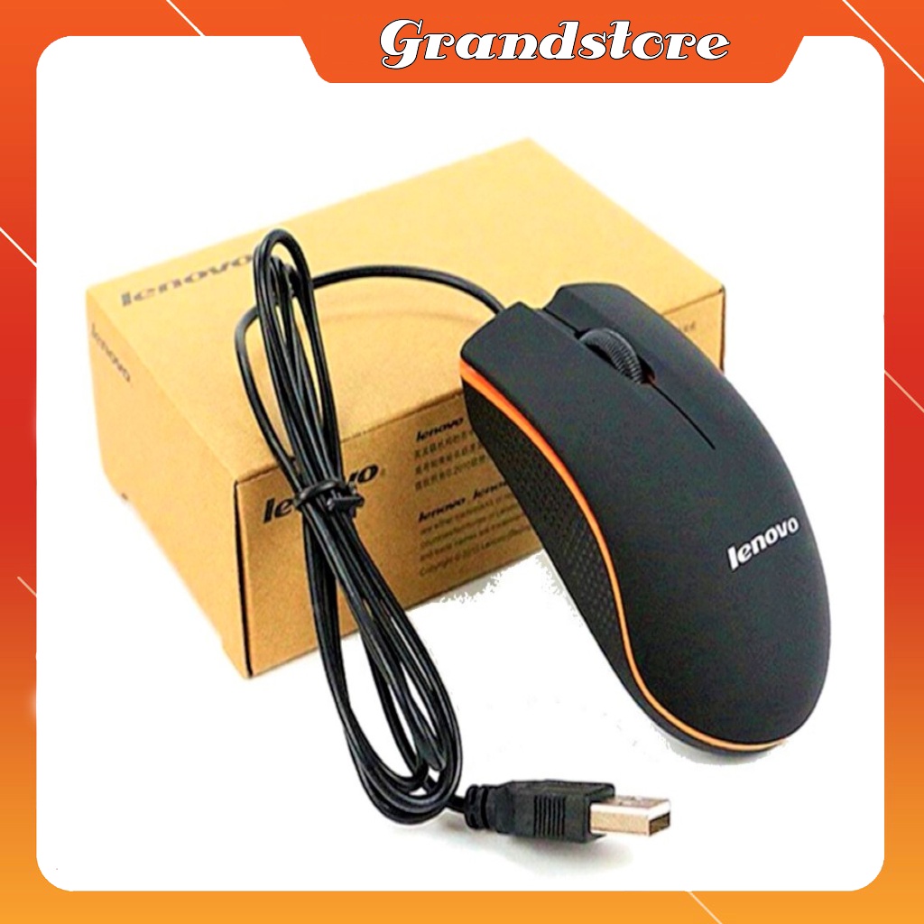 Chuột máy tính laptop usb có dây quang led Lenovo M20 mini nhỏ gọn, mouse máy vi tính laptop văn phòng nhỏ có dây Lenovo