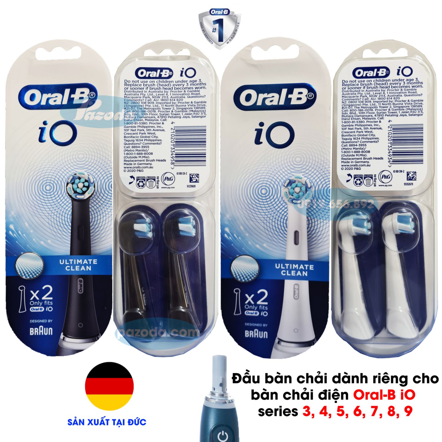Đầu bàn chải điện Oral-B iO Ultimate Clean