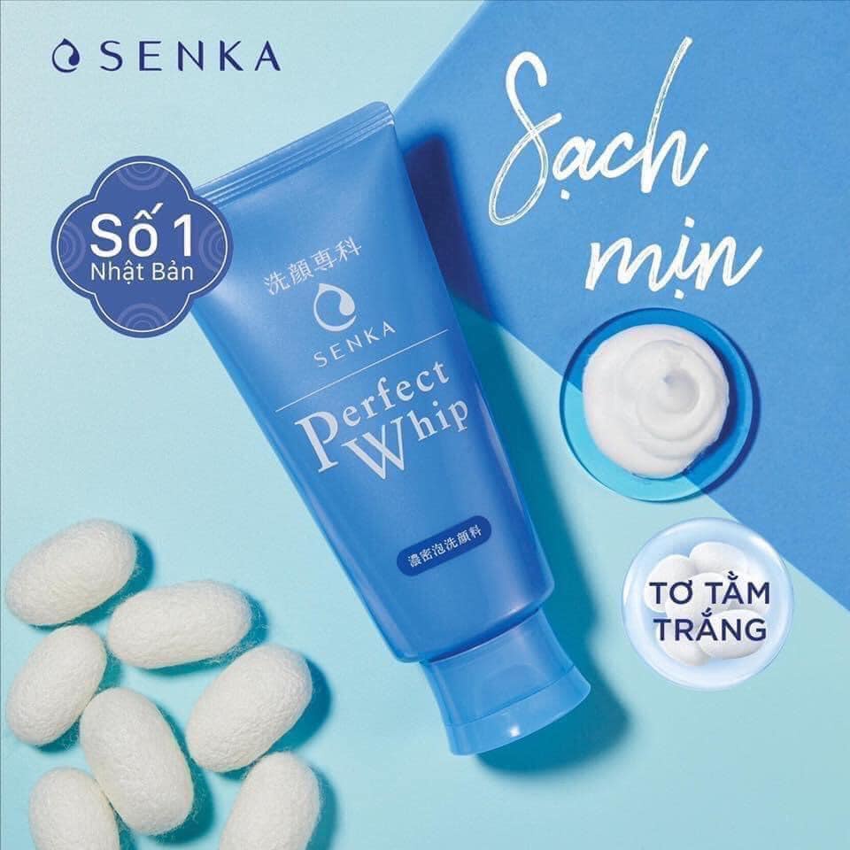 Sữa rửa mặt senka perfect whip 120g - nhật bản