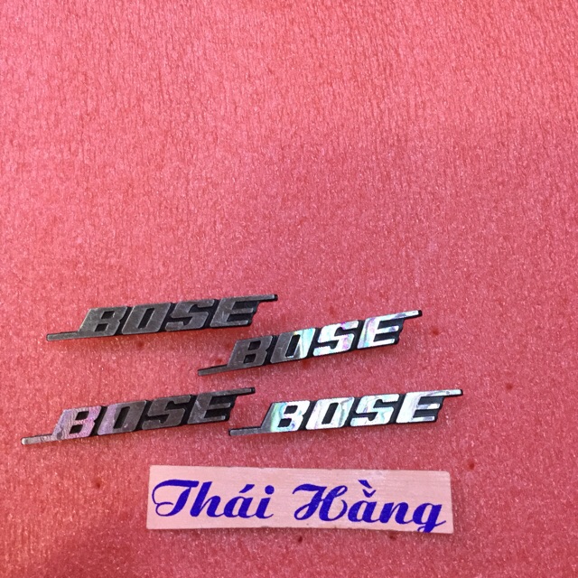 Tem loa chữ bose chân cắm