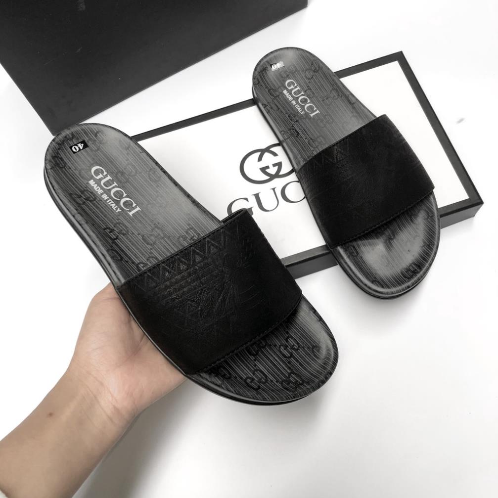 Dép nam quai ngang Gucci da thật đẹp không tì vếtDép nam quai ngang Gucci da thật đẹp không tì v