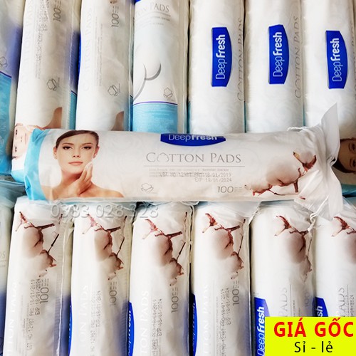 Bông tẩy trang deep fresh cotton pads 70 -100 miếng