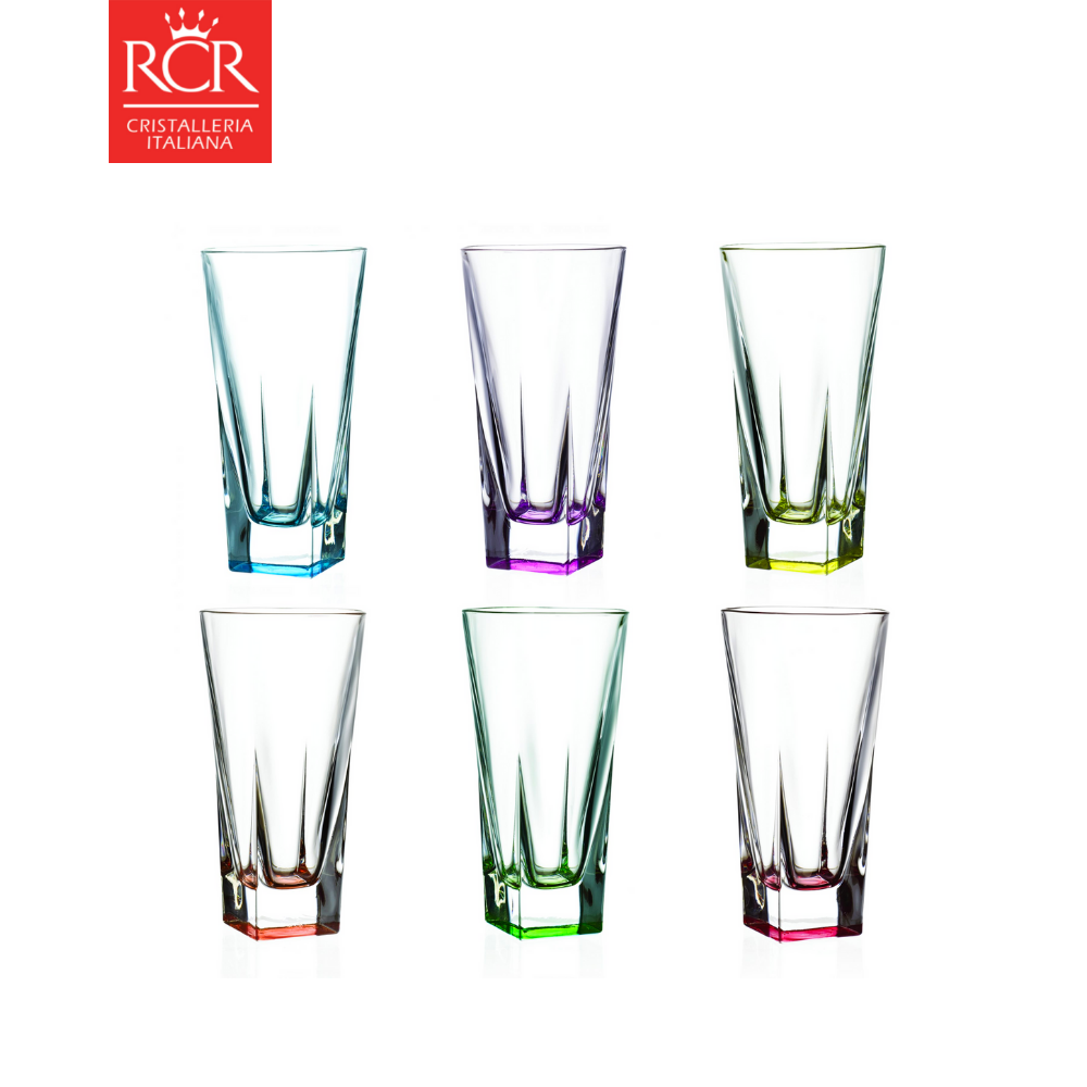 Ly cao thuỷ tinh pha lê ý rcr - fusion coloured hb tumblers 380 ml