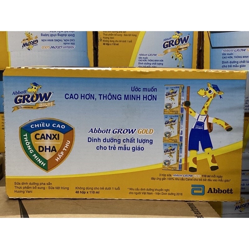 Thùng sữa bột pha sẵn Abbott Grow Advance 110ml (48 hộp)