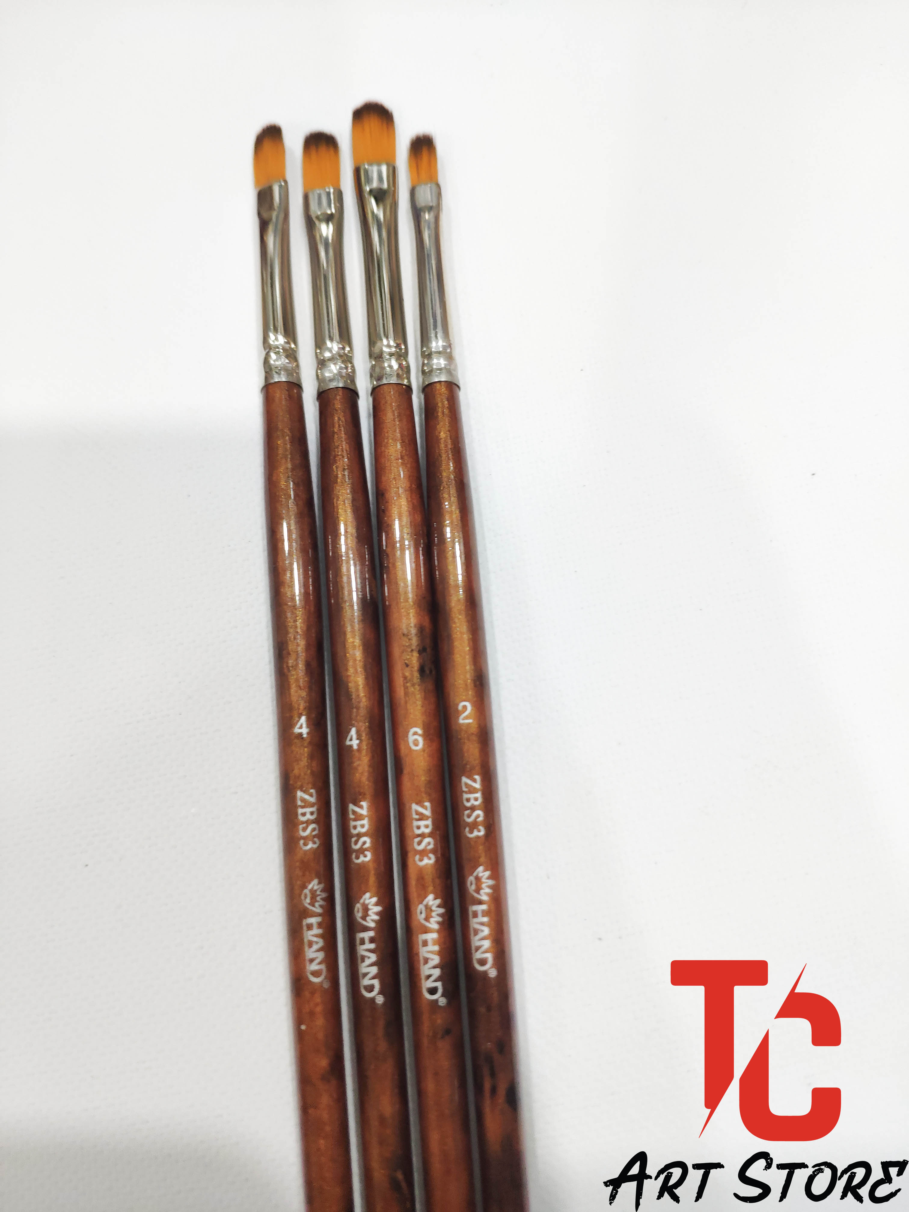 [TC Art Store] CỌ VẼ HAND ZBS3 (Đầu oval từ số 2 tới số 16)