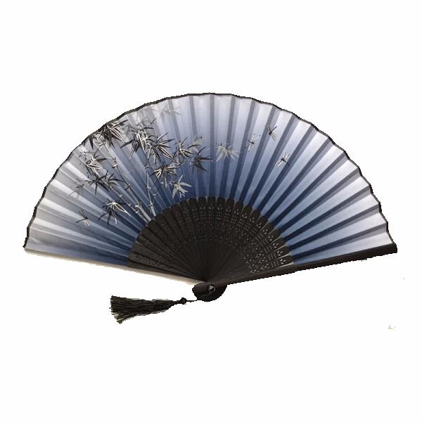 Quạt cổ trang nền trúc loại 2 đồ cổ trang trung quốc cổ phong cổ đại Quạt xếp cầm tay phong cách Trung Quốc
