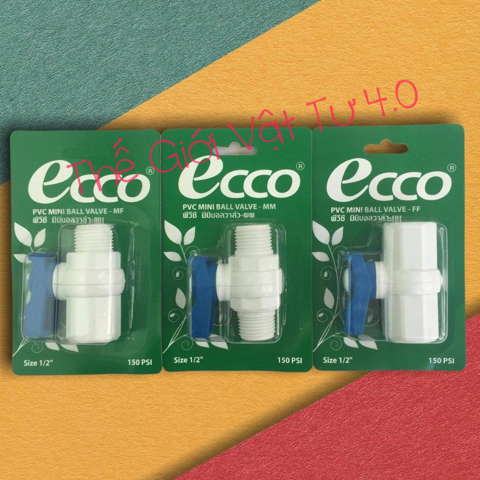 Van nước Ecco 2 đầu ren nhập khẩu từ Thái Lan