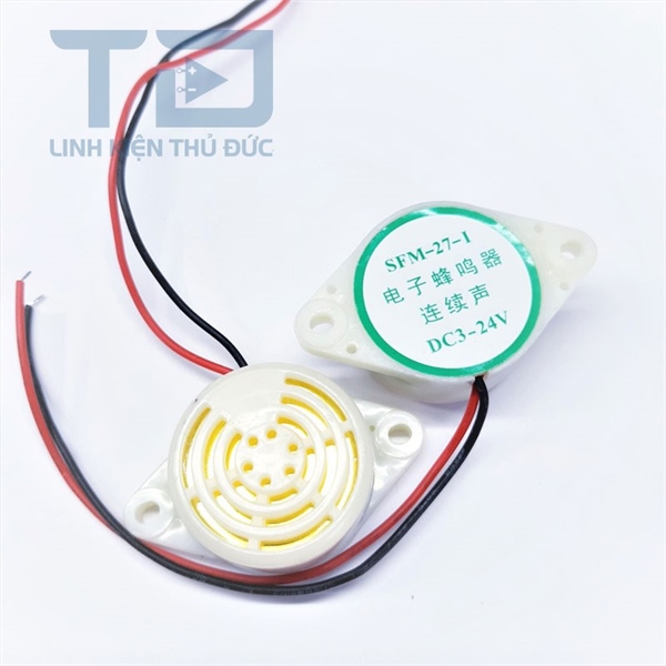 Còi thạch anh sfm-27 dc3-24v dùng trong điện tử