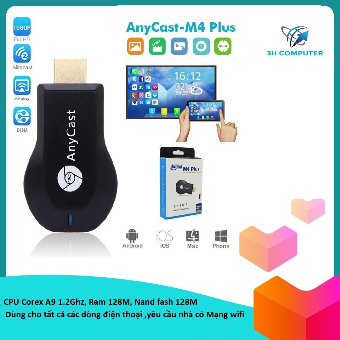 ( XÃ KHO 3 NGÀY )Thiết bị kết nối HDMI không dây điện thoại với tivi AnyCast M4 Plus