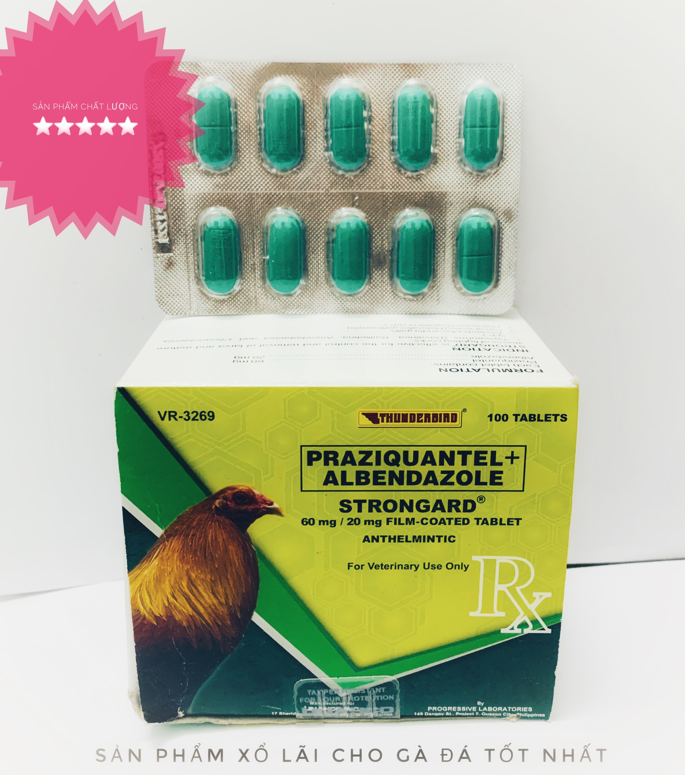 [HCM]Sản Phẩm Xổ Lãi Gà Đá StrongGard hãng Thunder Bird