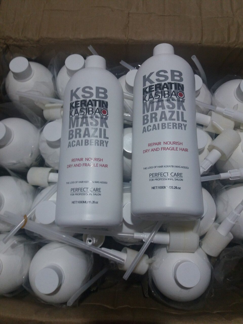 Hấp dầu tóc keratin kasibao ksb brazil 1000ml - ksb