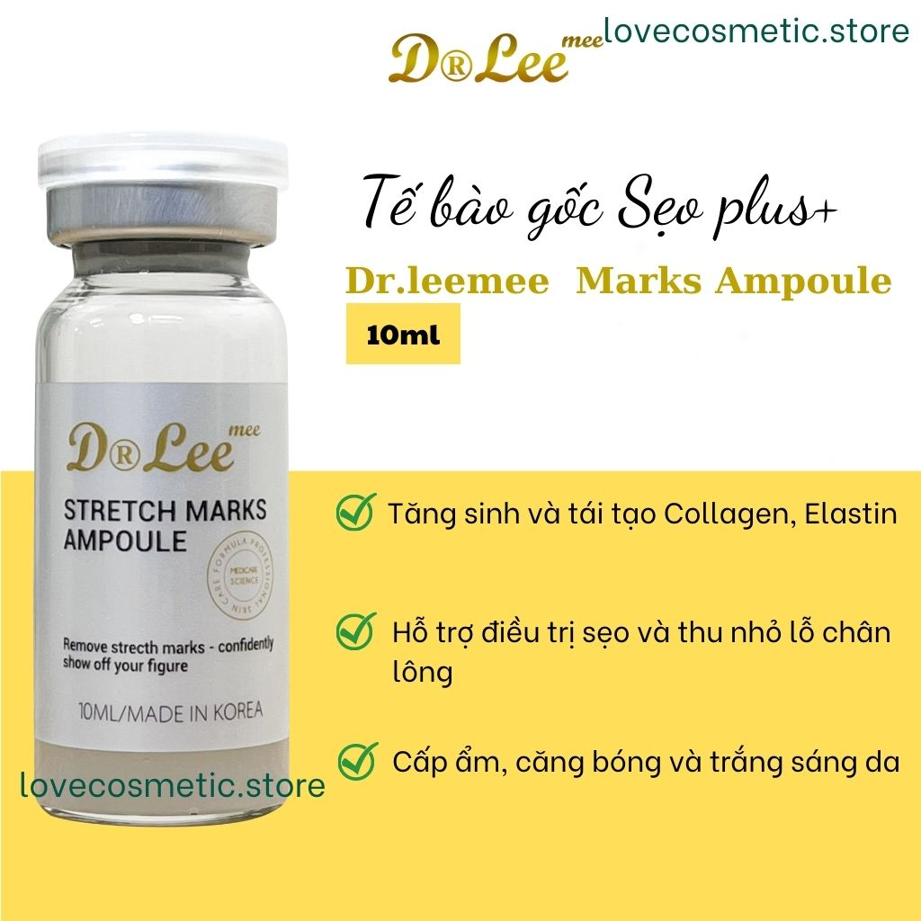 Tế bào gốc sẹo Plus+ Drleemee/GSC+ lấp đầy sẹo rỗ, se khít lỗ chân lông 10ml - Dược mỹ phẩm Hàn Quốc GSC