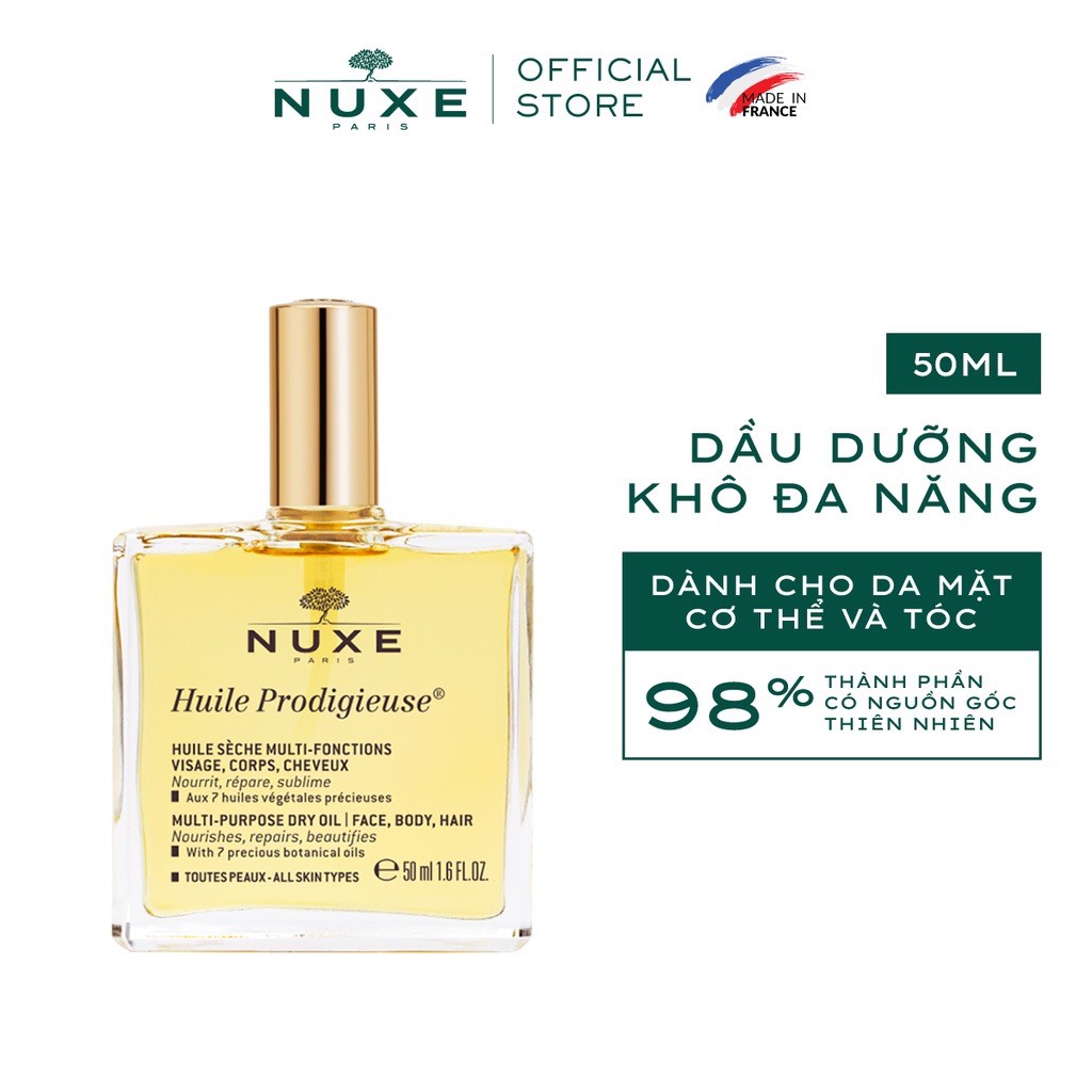 Dầu khô dưỡng đa năng Nuxe Huile Prodigieuse Pháp 50ML
