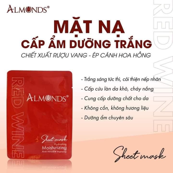 Mặt nạ cấp ẩm dưỡng trắng chính hãng almonds