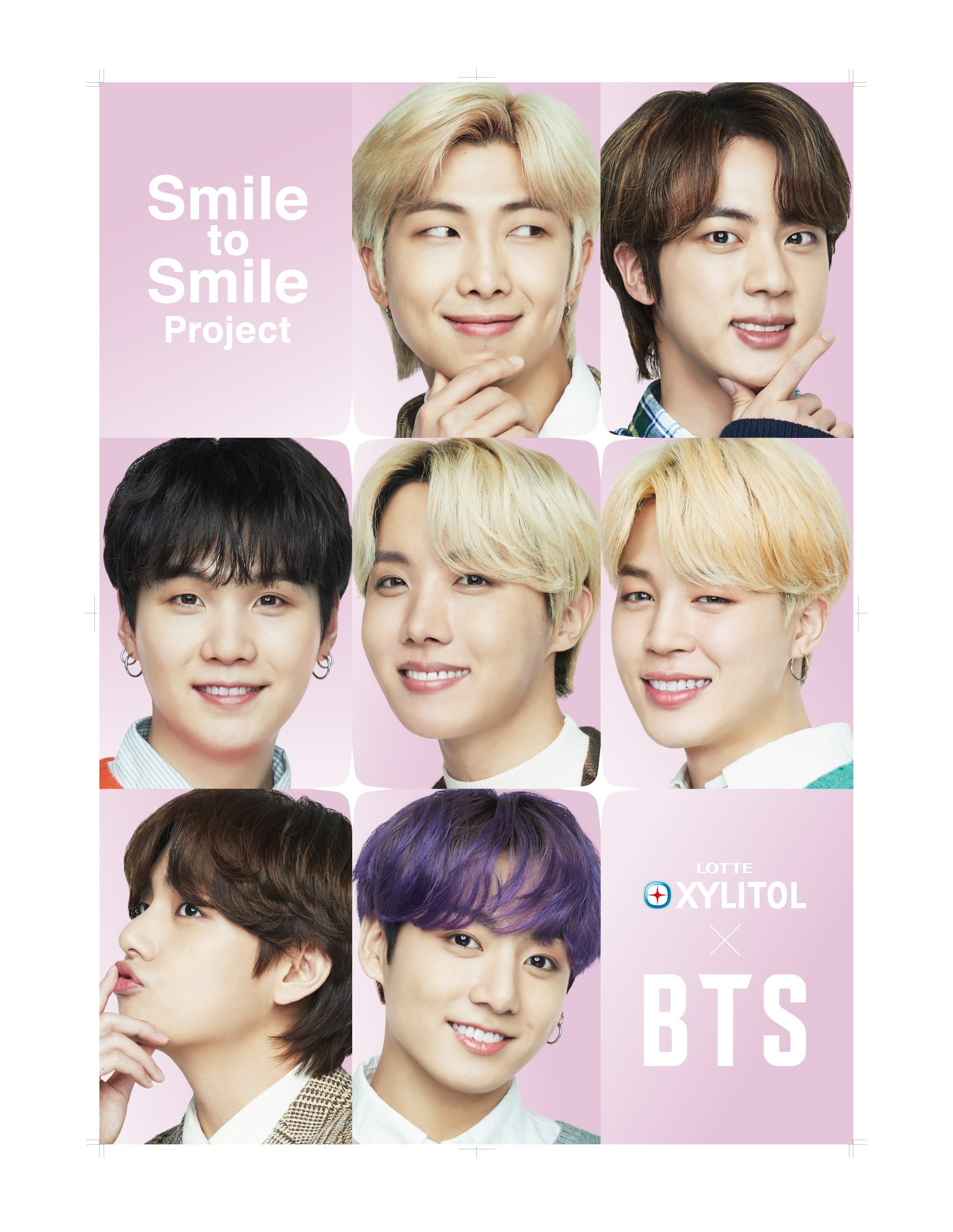 Poster lotte xylitol x bts