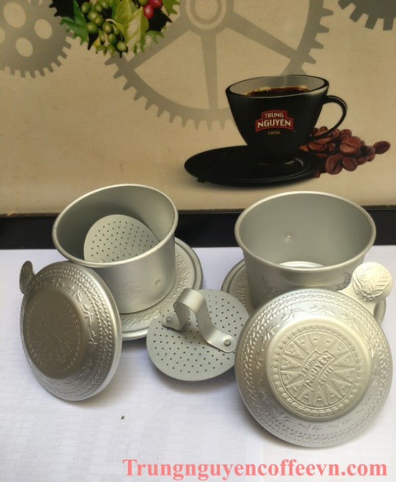 Phin Nhôm Hoa Văn Cao Cấp Trung Nguyên