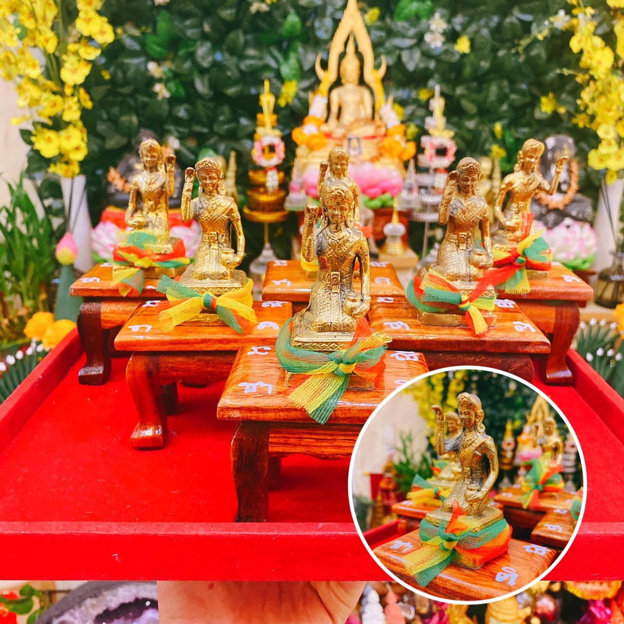 Tượng m.ẹ đồng may mắn tài lộc thái lan