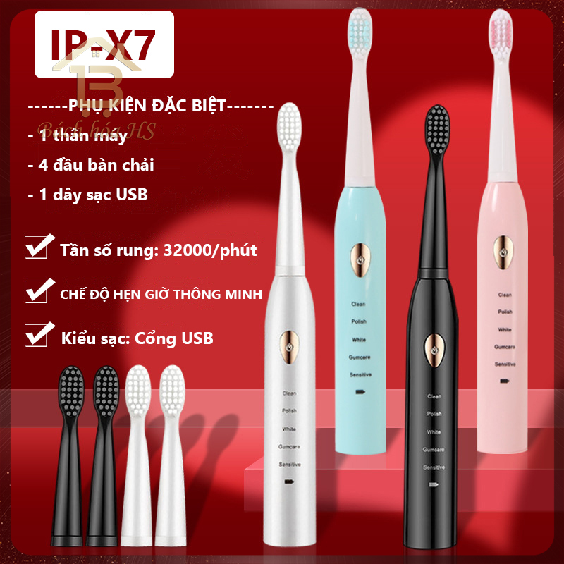 Bàn chải điện AKIHO Sonic Pro , bàn chải đánh răng đánh răng tự động 5 chế độ bản nâng cấp