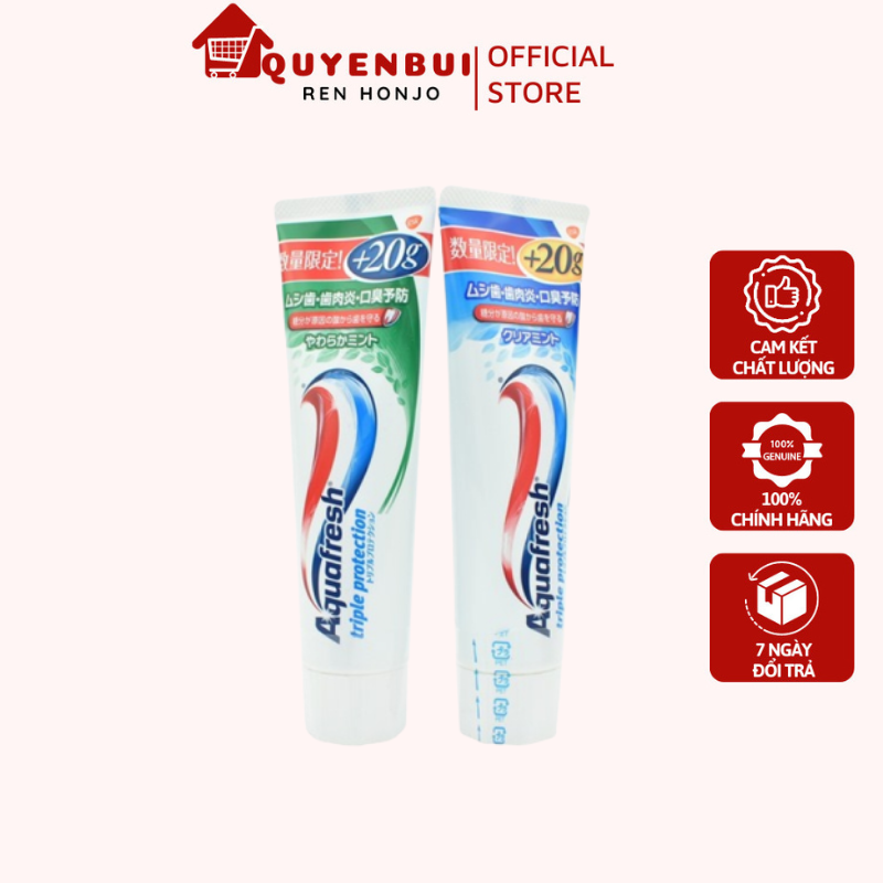 Kem Đánh Răng Aquafresh Triple Protection 140g Hàng Nội Địa Nhật Bản - Chính Hãng
