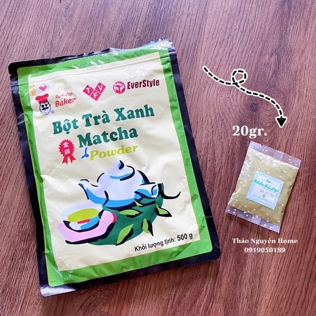 Bột trà xanh matcha đài loan hương nhài mũ đỏ