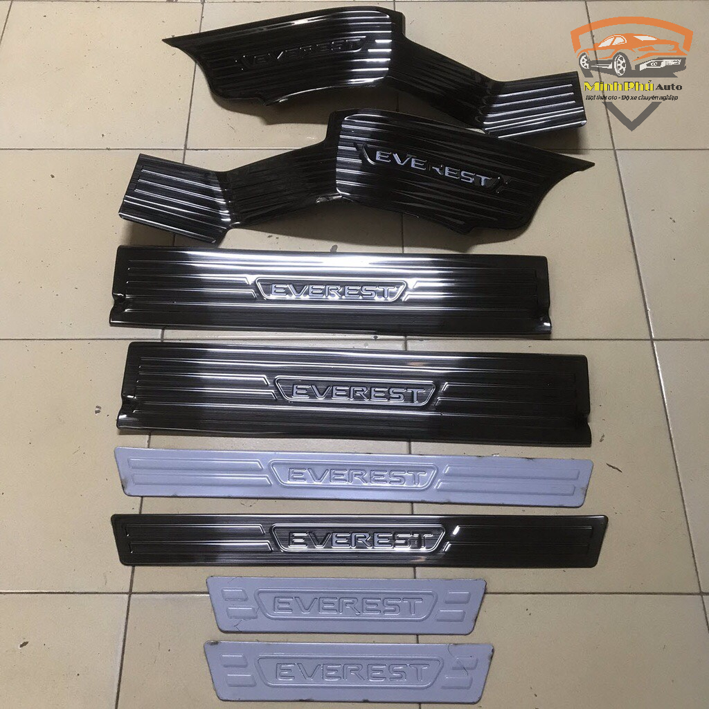 Ford everest 2022 2023- ốp bậc cửa, nẹp bước chân titan everest 2022 2023 full bộ