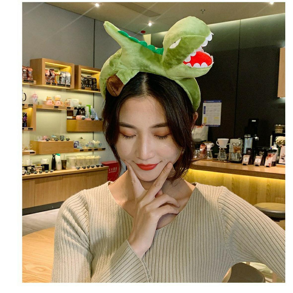 Bờm tóc , băng đô , cài tóc chú khủng long con đáng yêu cho bạn và bé