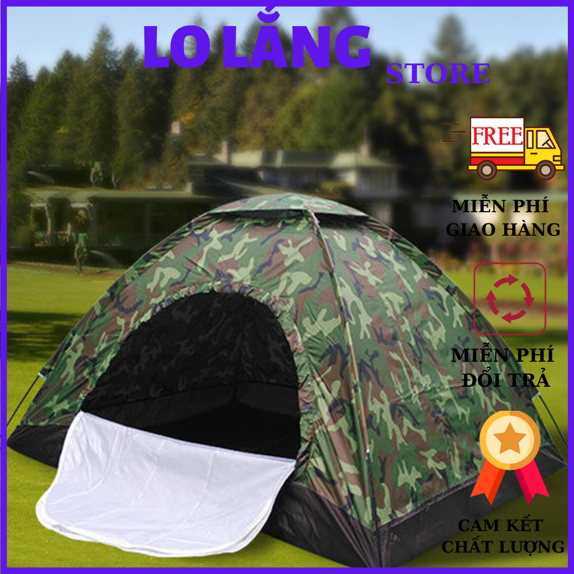 [CHUYÊN PHƯỢT] LỀU CẮM TRẠI PHƯỢT DU LỊCH DỄ THÁO LẮP - CHỐNG NƯỚC - LỀU RẰNG RI 2 NGƯỜI BAO RỘNG - CHẤT LIỆU  CAO CẤP