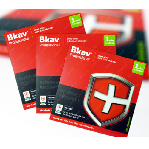 Combo 2 bộ phần mềm diệt virus bkav profressional 1 pc 12 tháng