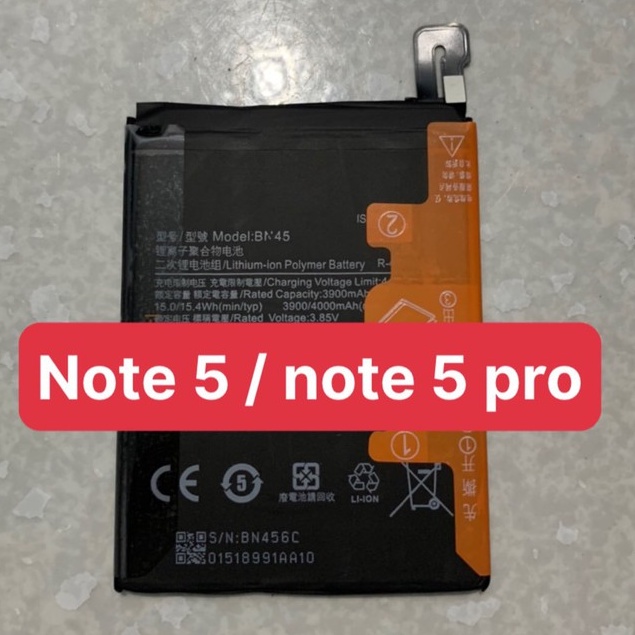 Pin điện thoại cho Xiaomi Redmi Note 6 Pro (BN48 / BN45) Zin Máy có siu keo dán