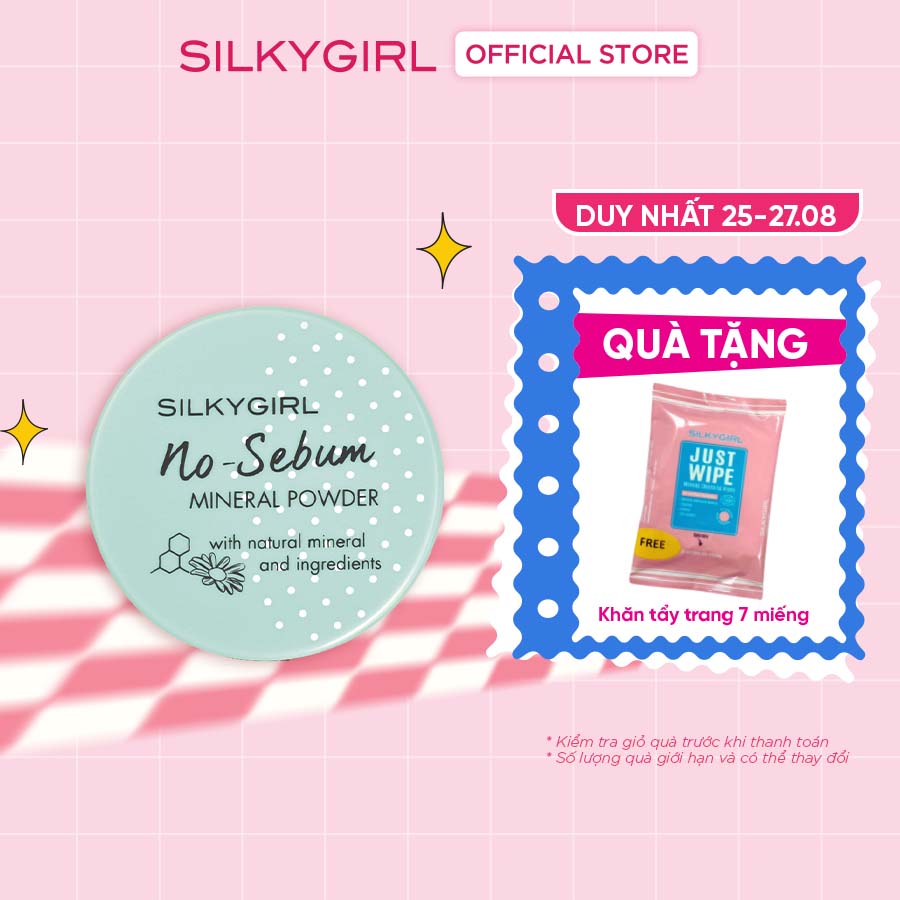 Phấn Phủ Khoáng Kiềm Dầu Silkygirl No-Sebum Mineral Powder 5g