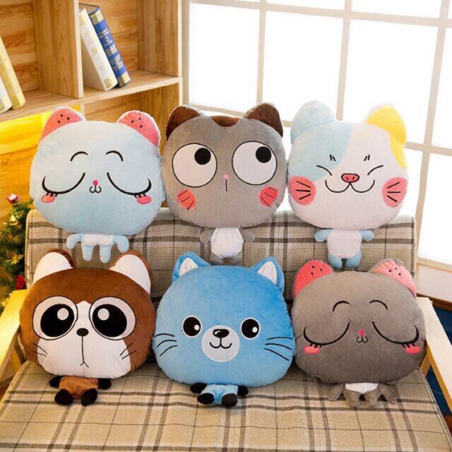 Set gối chăn hình thú siêu kute 2 in 1
