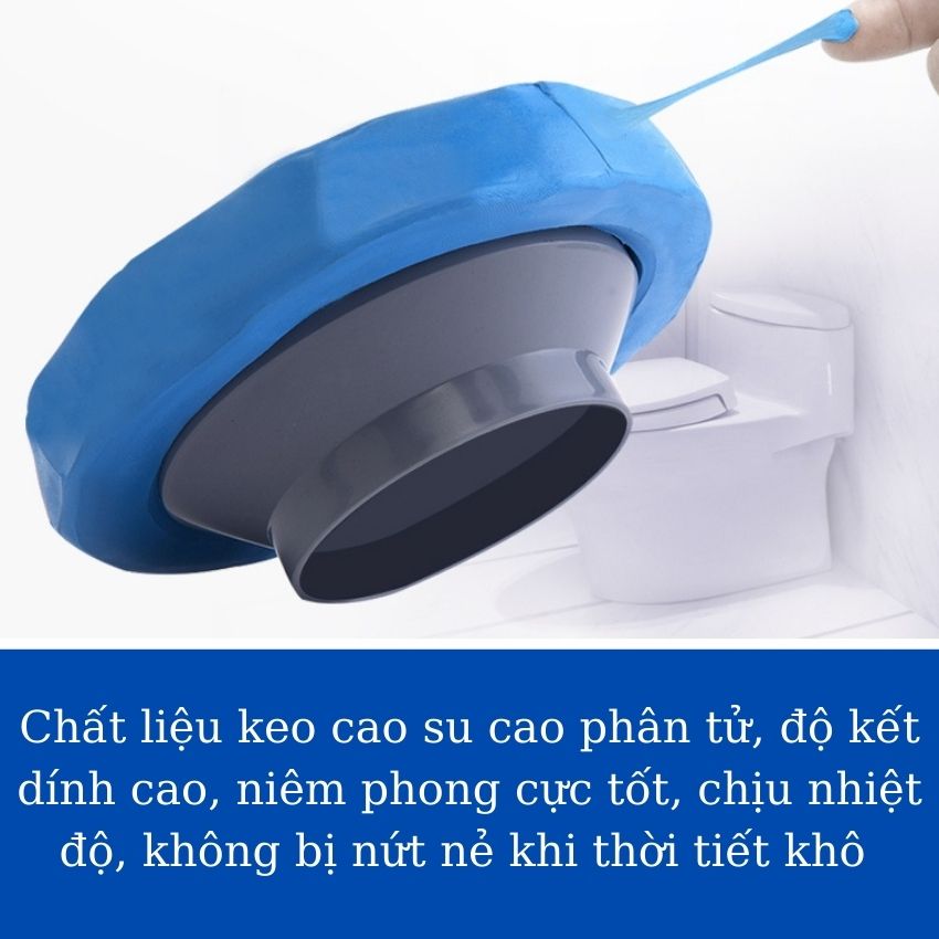 Gioăng cao su lót đế bồn cầu, bệ xí ngăn mùi chống hôi nhà tắm