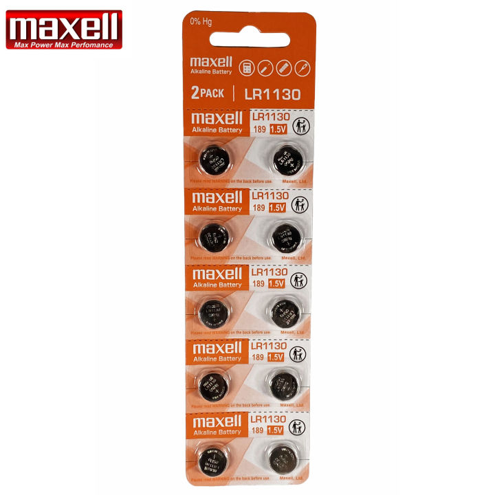 VỈ 10 VIÊN PIN AG10 / LR1130 MAXELL / VINNIC / TIANQUI CHÍNH HÃNG