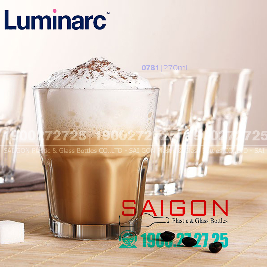 [HCM]Ly Thuỷ Tinh Luminarc Granity Old Fashion Tumbler 270ml | Thủy Tinh Cao Cấp
