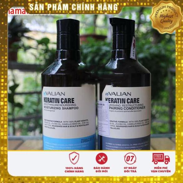 Cặp dầu gội dầu xả cao cấp valian phục hồi tóc hư tổn hương thơm nước hoa - cặp 500ml