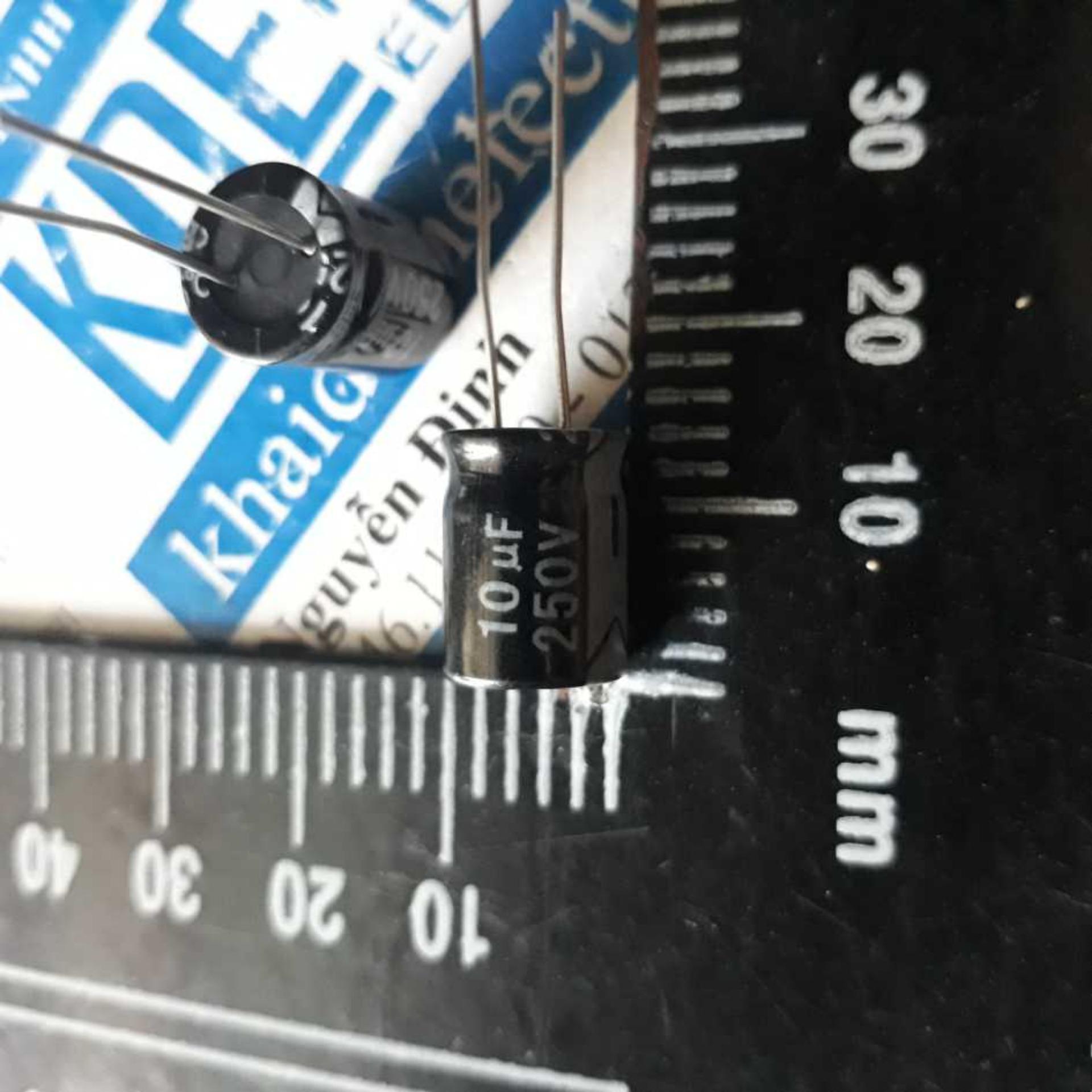20 con TỤ HÓA, TỤ PHÂN CỰC 10UF 250V 10*13MM kde2910