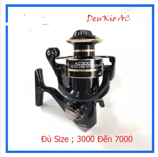 Máy câu cá ac deukio đủ size từ 2000 đến 7000, may cau ca cao cap penn, may cau ca shimano