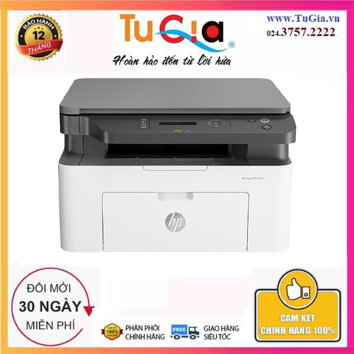 Máy in đa chức năng HP LaserJet MFP 135w Printer 1Y WTY-4ZB83A- Hàng chính hãng