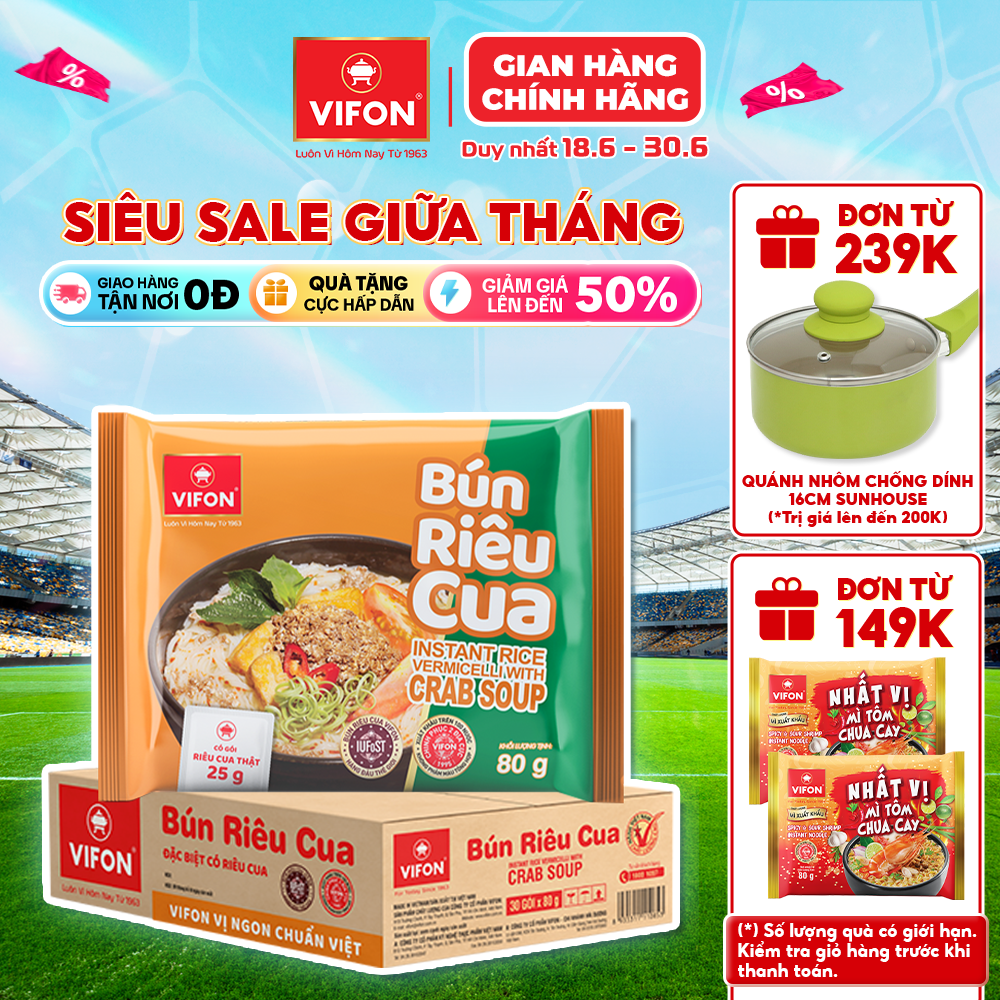Bún riêu cua vifon 80gr/gói